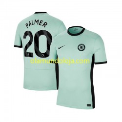 Camisola Chelsea Cole Palmer 20 Homem Equipamento Terceiro 2023-2024 Manga Curta
